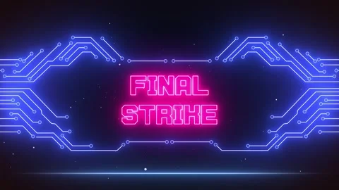 Final Strike Alert Animation for Cinematic Ultimate Combat Moves Stock Footage 327343644