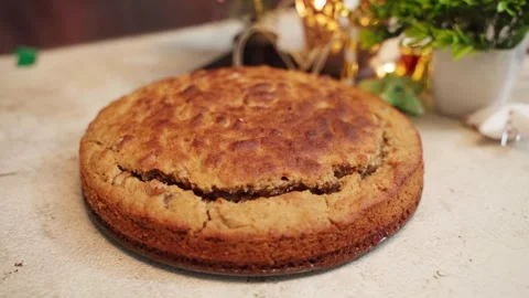 Final video of wheat cake for the occasion of Christmas in India. Stock-Footage 282567326