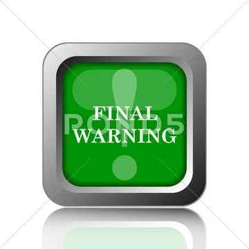 Final warning icon design - Final warning button design. | Website icons,  Icon design, Web design projects