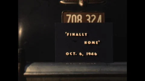Finally Home 1946 Stock Footage 129418002