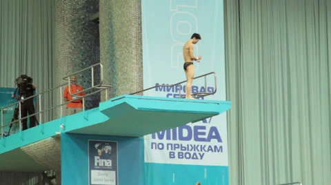 FINA/Midea Diving World Series Stock Footage 34344111