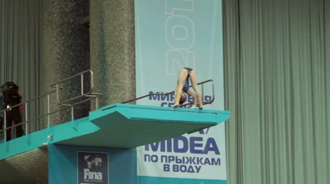 FINA/Midea Diving World Series Stock Footage 34344139