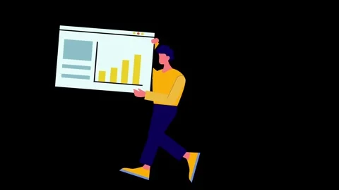 Finance 2d animation video Stock Footage 279239902