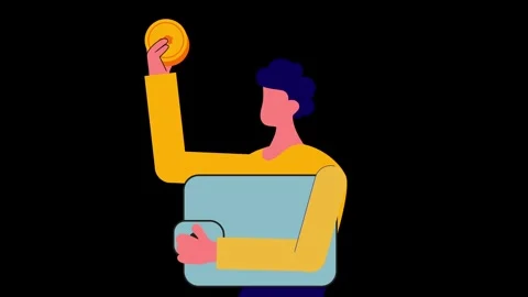 Finance 2d animation video Video stock 279239905