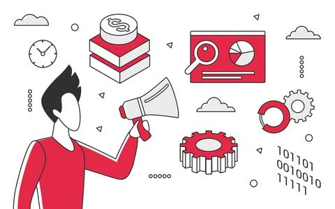 Finance advisor expert Stock Illustration