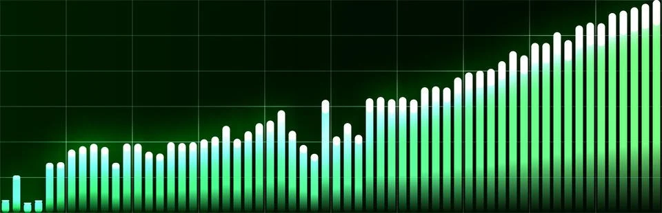 Finance Analytics Growth Revenue Performance. Dashboard KPI Metrics Insights Иллюстрация