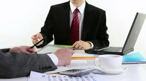 Finance  Analyze using digital tablet Stock Footage 21243566