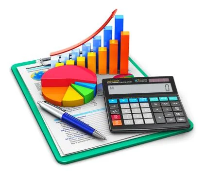 Finance and accounting concept Stock Illustration