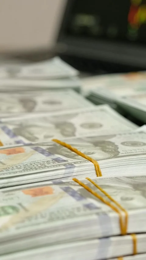 Finance and Money Concept Vertical Video Stock Footage 334872145