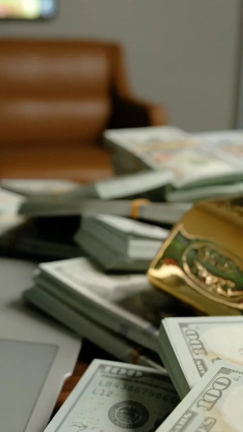 Finance and Money Concept Vertical Video Stockbeeldmateriaal 334875563