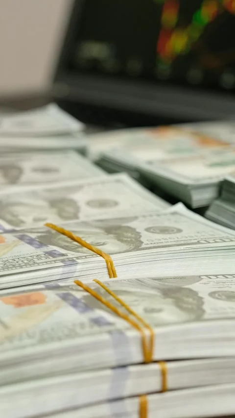 Finance and Money Concept Vertical Video Stock-Footage 334883423