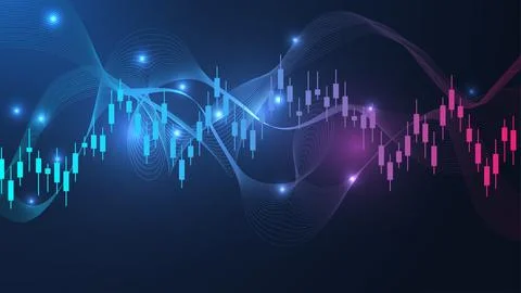 Finance and money technology background concept of business prosperity and asset Stock Illustration