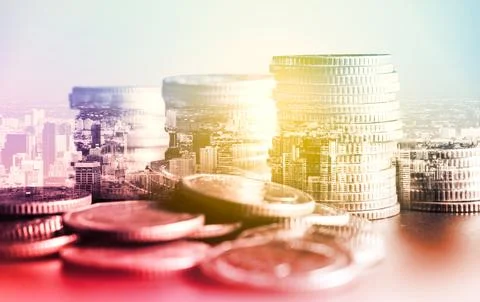 Finance and money technology background concept of business prosperity and asset Stock Photos
