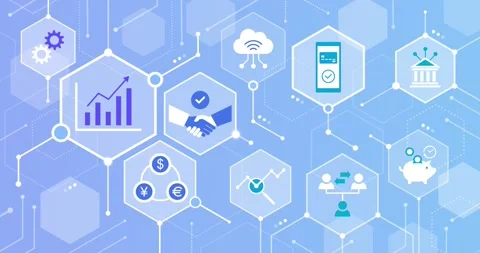 Finance and technology innovation Stock Footage 171001159