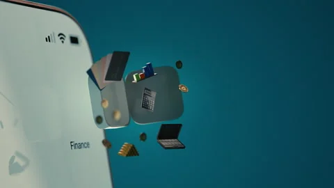 Finance App Icon Opening Stock Footage 285400906
