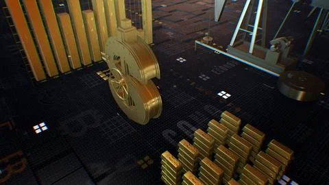 Finance background with motion graph, Stock Photos