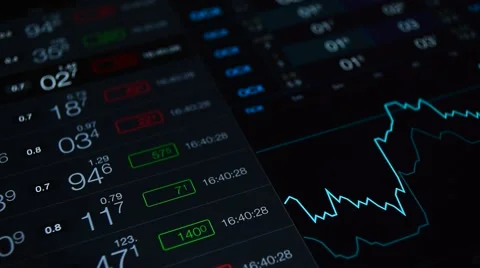 Finance background. Numbers and chart. Stock market trading Stock-Footage 63672124