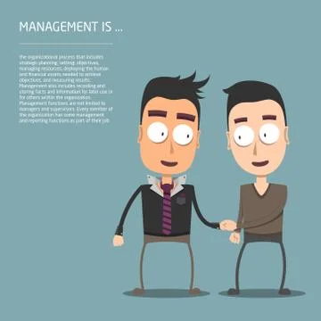 Finance background with two office managers Stock Illustration