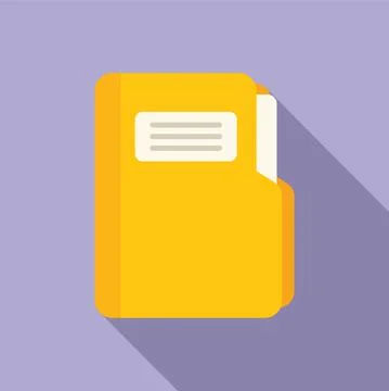 Finance bank folder icon flat vector. People payment Stock Illustration