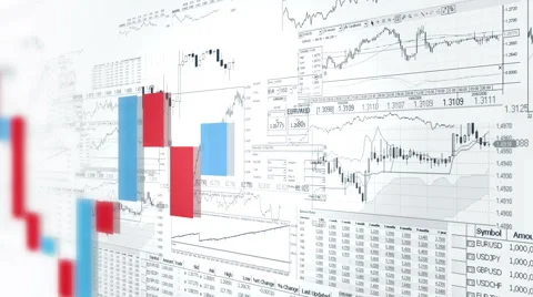 Finance bar graphs. Market Analyze. Business analytics background. Stock Footage