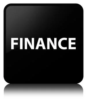 Finance black square button Stock Illustration