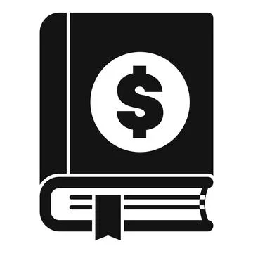 Finance book with dollar sign representing financial knowledge Stock Illustration