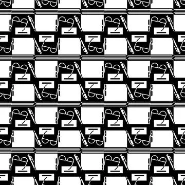 Finance book pattern seamless vector Stock Illustration