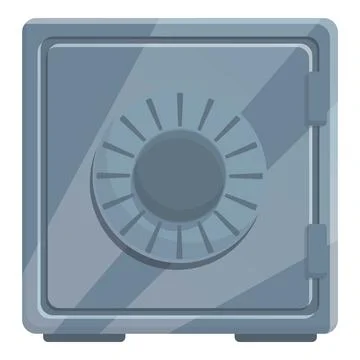 Finance box icon cartoon vector. Safe bank イラスト素材