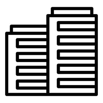 Finance building icon outline vector. Business idea Ilustración de archivo