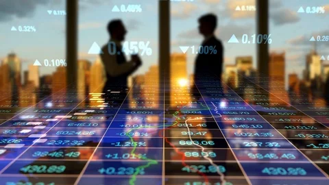 Finance Business Corporate Data Numbers Sales Profits Background Stock Footage 98550053