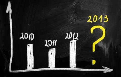 Finance business graph Stock Illustration