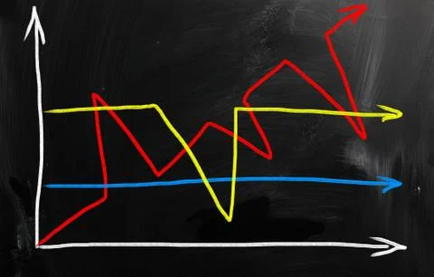 Finance business graph Stock-Illustration