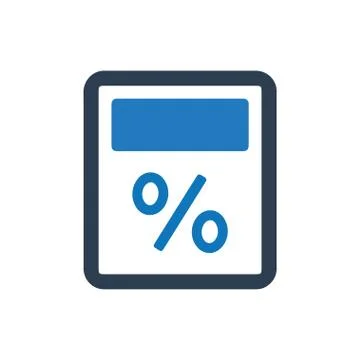 Finance calculator icon Illustrazione stock