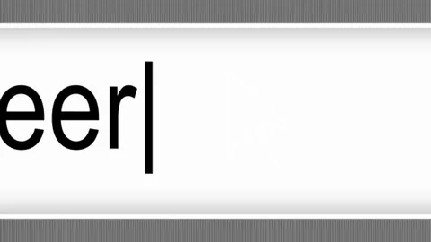 Finance career - Computer Generated Animated Browser Search Button Video stock 74626301