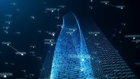 Finance Center Creative Concept Background Stock Footage 114087179