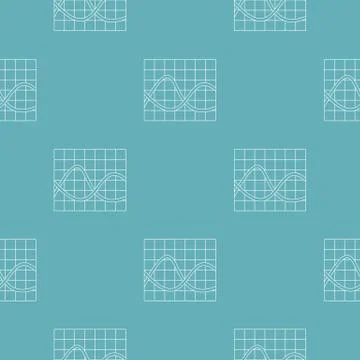 Finance chart pattern seamless Illustrazione stock