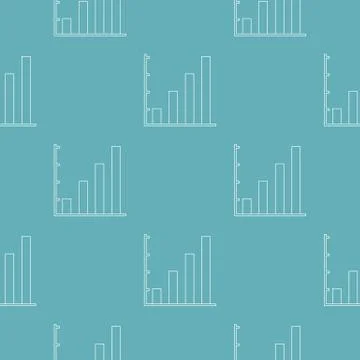 Finance chart pattern vector seamless Illustrazione stock