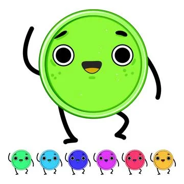 Finance coin character cartoon vector graphic Stock Illustration