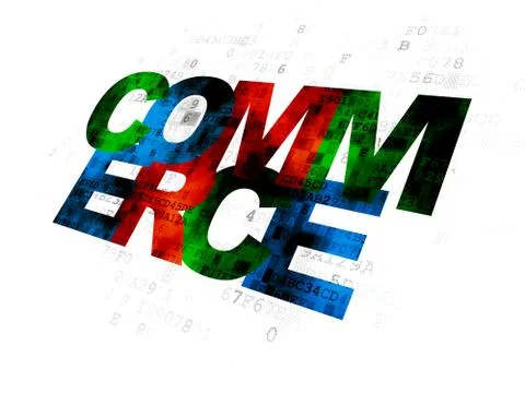 Finance concept: Commerce on Digital background Stock Illustration
