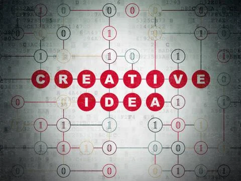 Finance concept: Creative Idea on Digital Data Paper background Stock Illustration