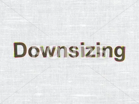 Finance concept: Downsizing on fabric texture background ~ Clip Art ...