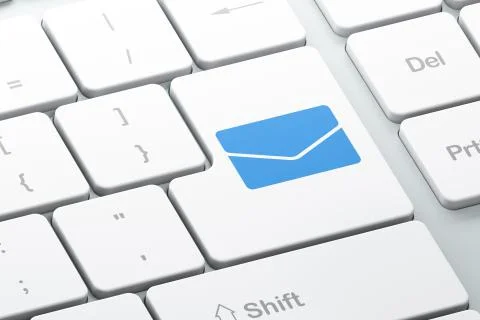 Finance concept: Email on computer keyboard background Stock-Illustration