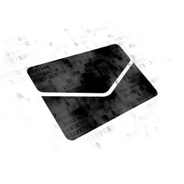 Finance concept: Email on Digital background Stock Illustration