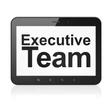 Finance concept: Executive Team on tablet pc computer Stock Illustration