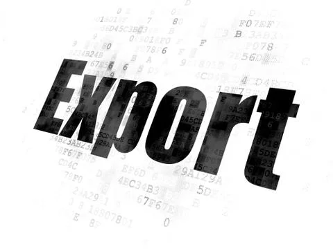 Finance concept: Export on Digital background Stock Illustration