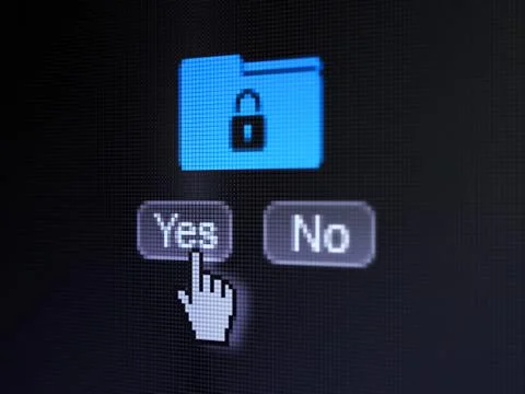 Finance concept: Folder on digital computer screen Stock Illustration