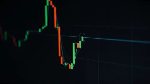 Finance concept. Graph of crypto currency online. Quotes of eth and btc at stock Stock Footage 126892248