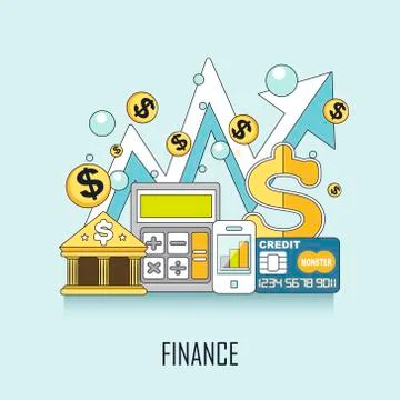 Finance concept Stock Illustration
