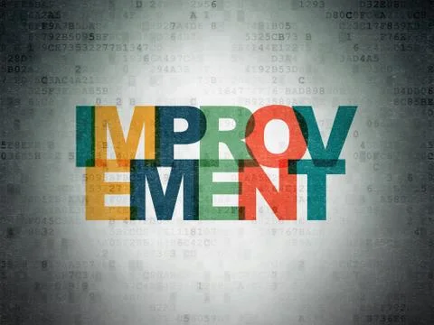 Finance concept: Improvement on Digital Data Paper background Stock Illustration