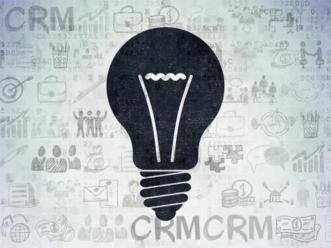 Finance concept: Light Bulb on Digital Paper background Stockillustratie